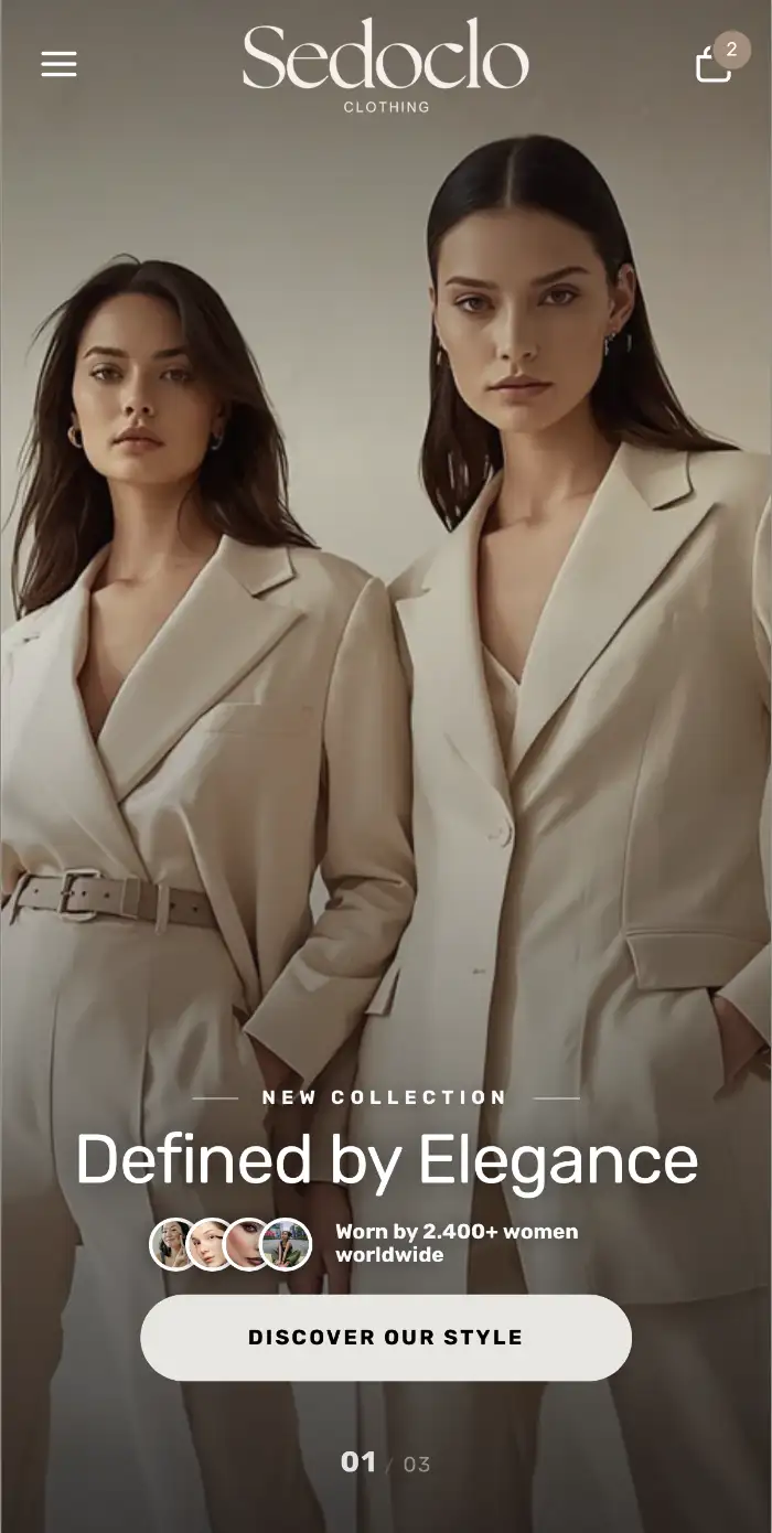 Beispiel Shopify Mobile Design – Sedoclo Fashion Store